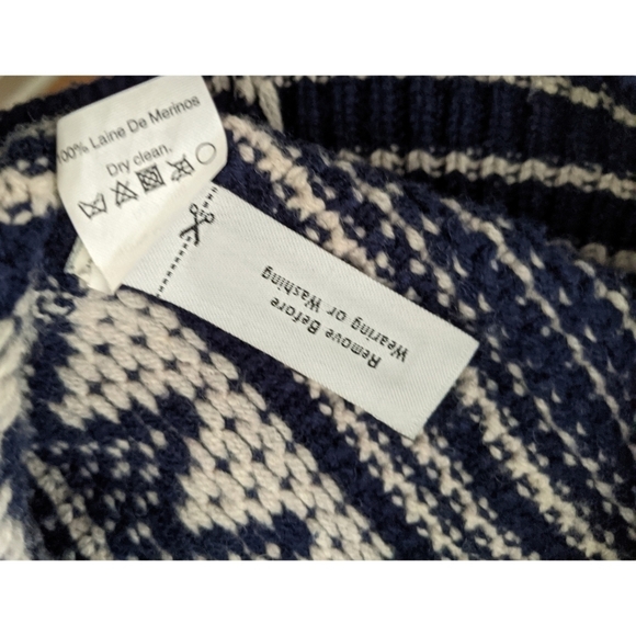 Madewell Stitchstripe 100% Merino Wool Cardigan Sweater Size Small - Picture 5 of 7